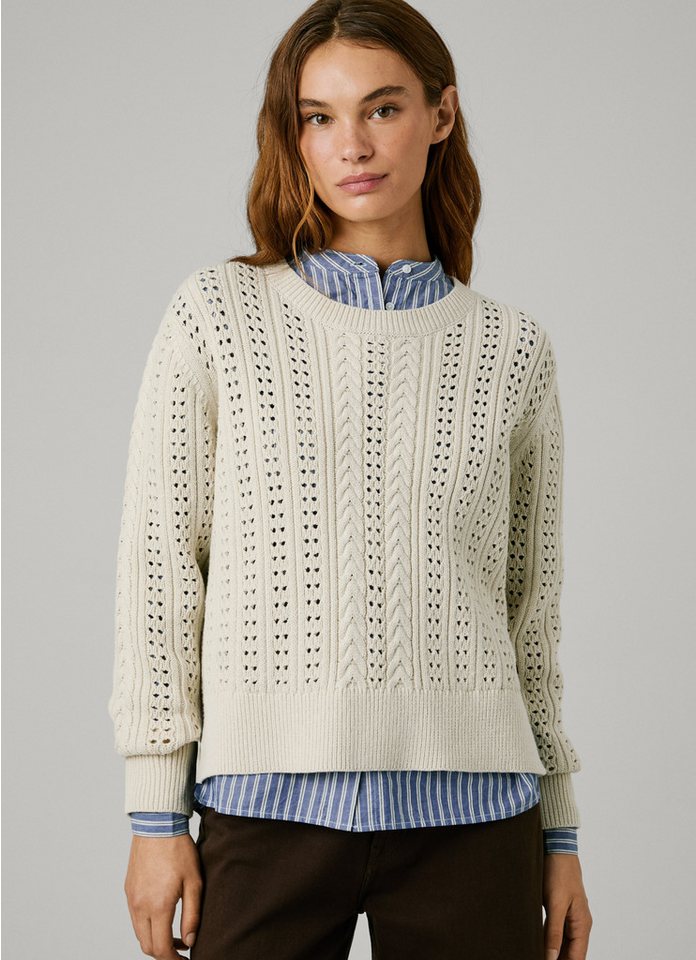 Pepe Jeans Strickpullover CANDIDE mit Lochmuster – Bild 3 von 5