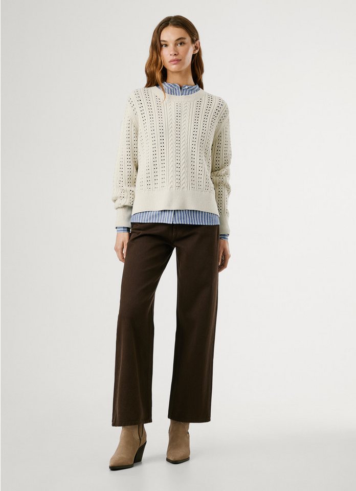Pepe Jeans Strickpullover CANDIDE mit Lochmuster – Bild 5 von 5