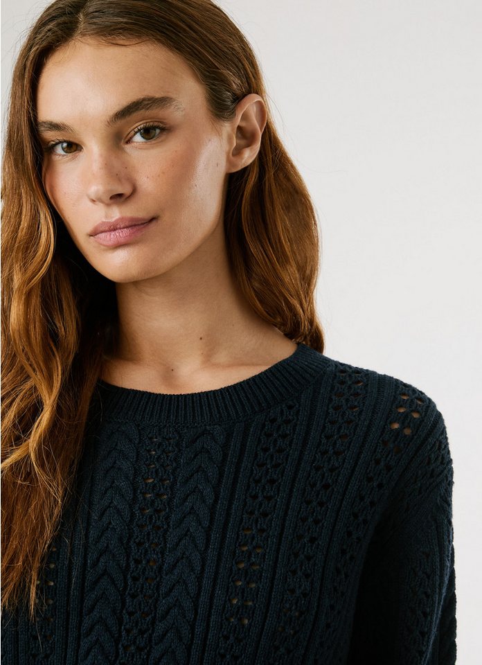 Pepe Jeans Strickpullover CANDIDE mit Lochmuster – Bild 4 von 5