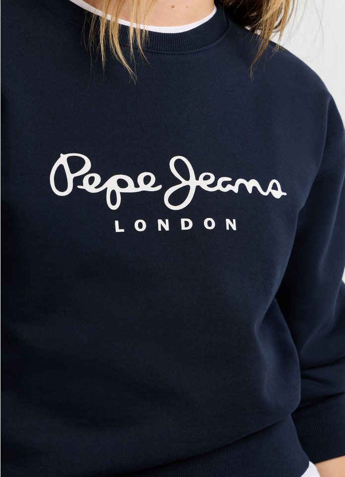 Pepe Jeans Sweatshirt BADDY mit Rundhals, Logodruck – Bild 4 von 5