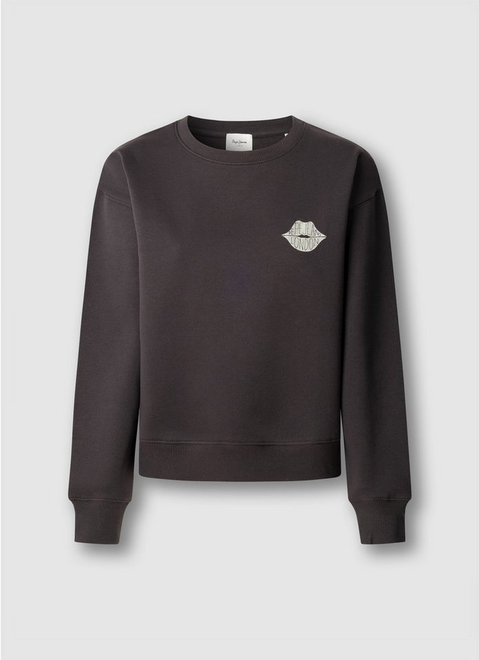 Pepe Jeans Sweatshirt LETHA mit geripptem Rundhals – Bild 2 von 3