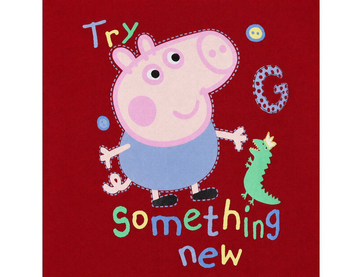Peppa Pig Langarmshirt Peppa Wutz George Kinder Langarm Shirt Gr. 92 bis 116 – Bild 4 von 5