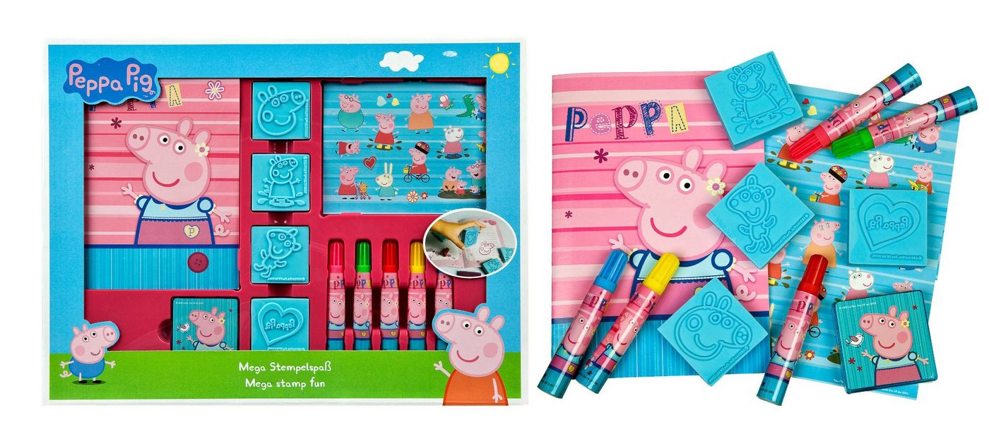 Peppa Pig Stempel Mega Stempelset Der große Stempelspaß für kleine Künstler – Bild 2 von 3