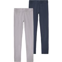 PEPPERTS!® Kinder Mädchen Leggings 2er (marine/grau, 158/164)