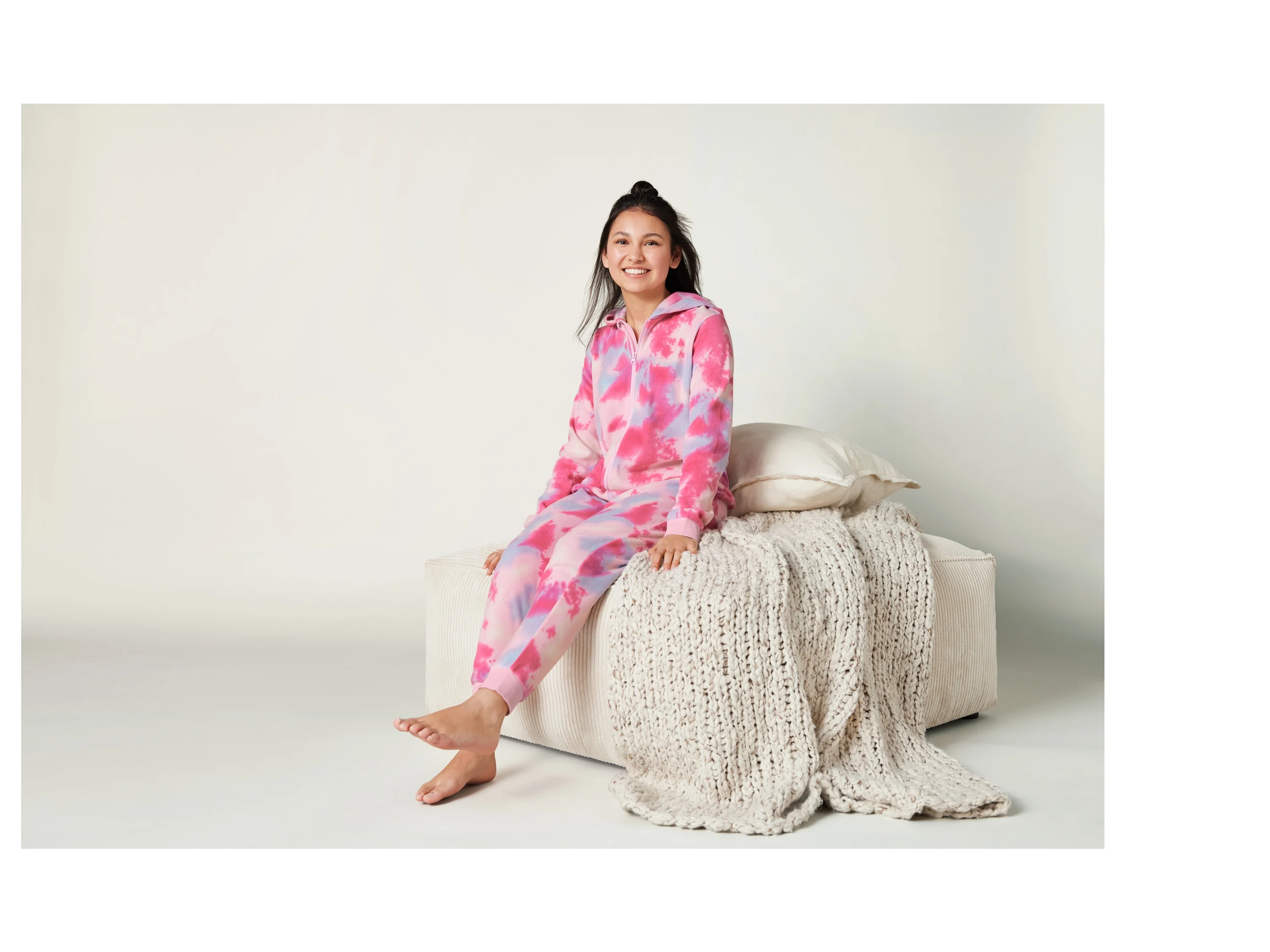 PEPPERTS!® Kinder Mädchen Onepiece Plüsch (Rosa, 158/164) – Bild 2 von 4