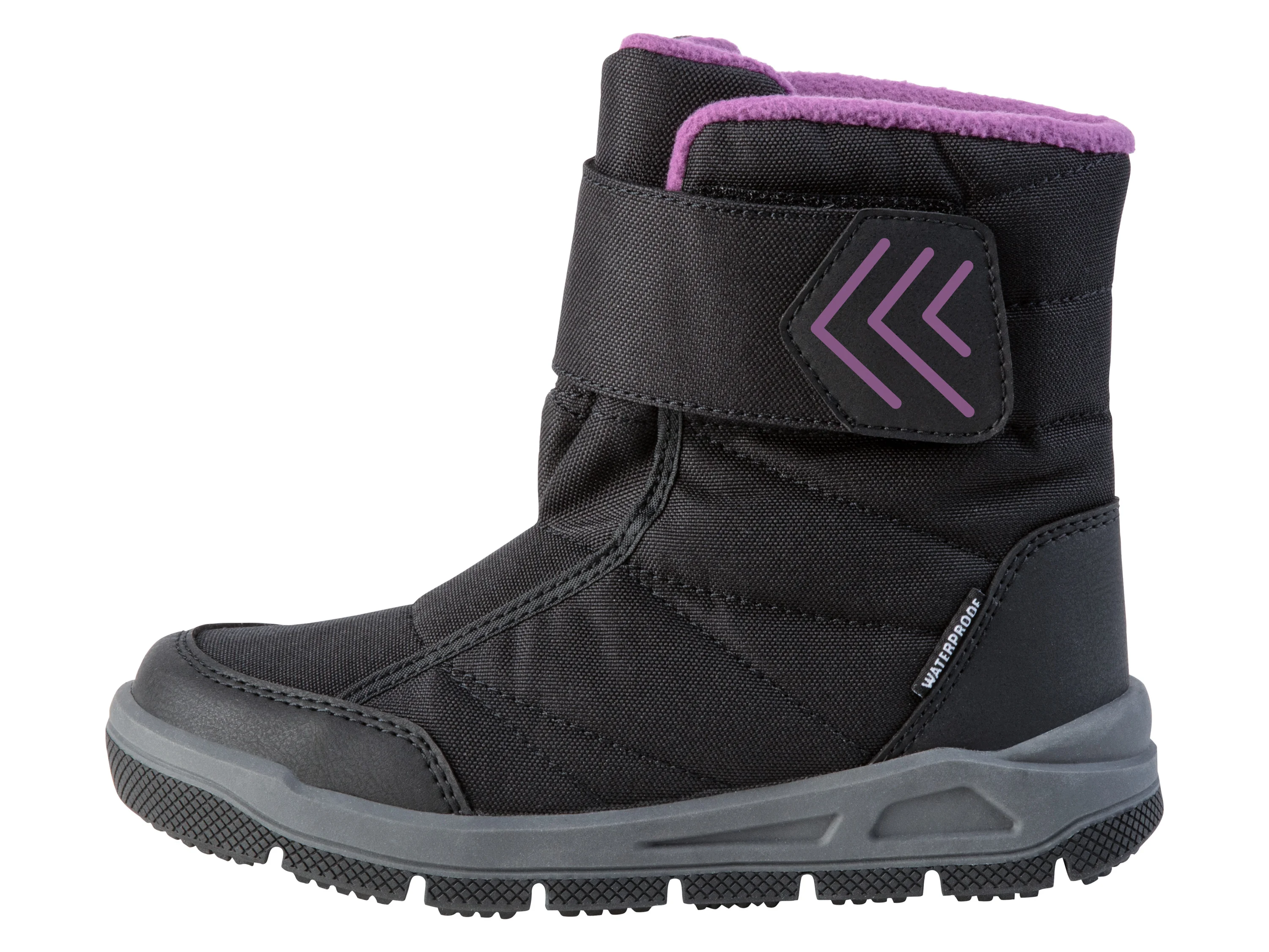 PEPPERTS!® Kinder Mädchen Schneestiefel mit Warmfutter (Schwarz, 32) – Bild 2 von 3