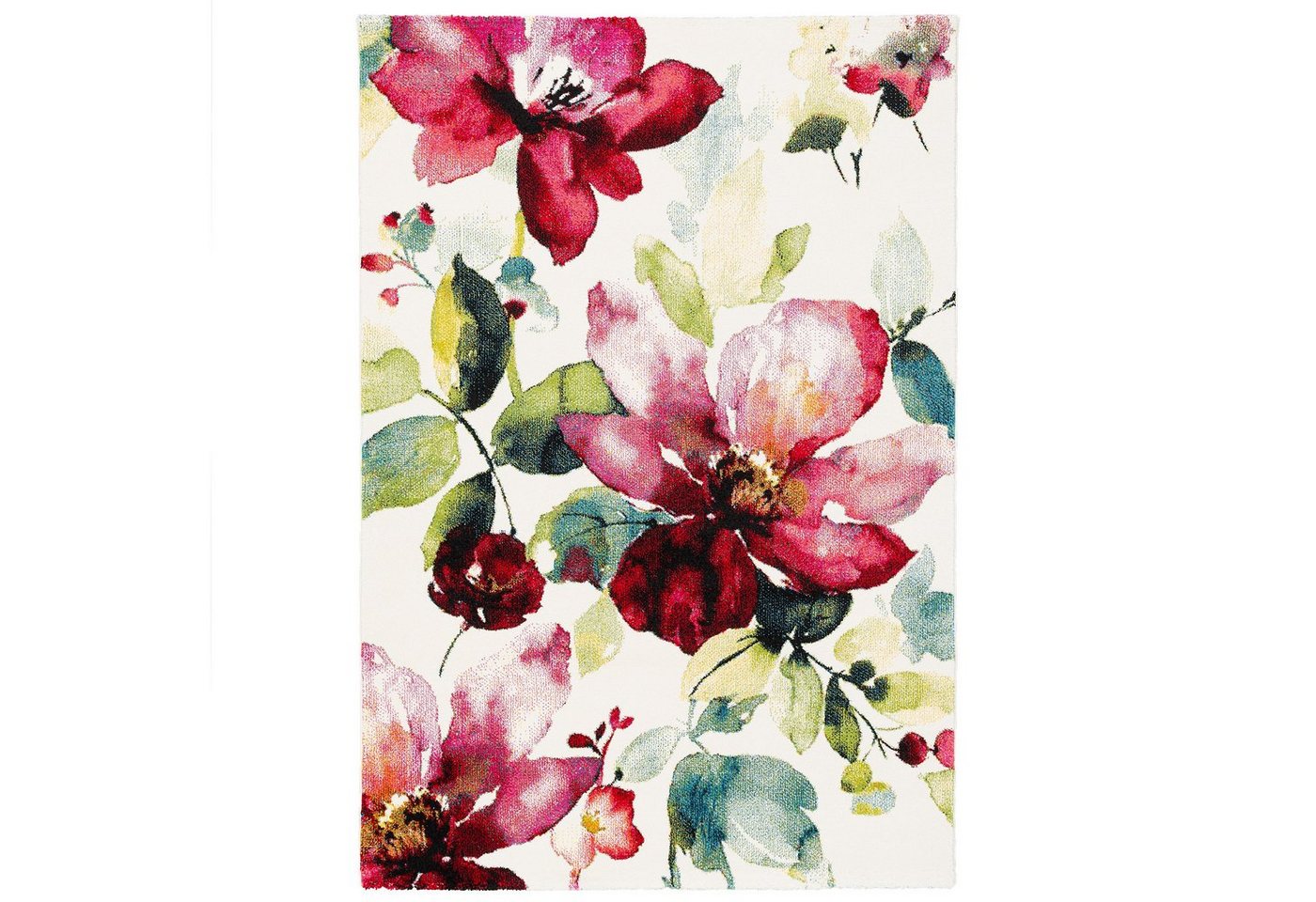 Pergamon Designteppich Designer Teppich Brilliant Blumen, Rechteckig, Höhe: 13 mm – Bild 2 von 5