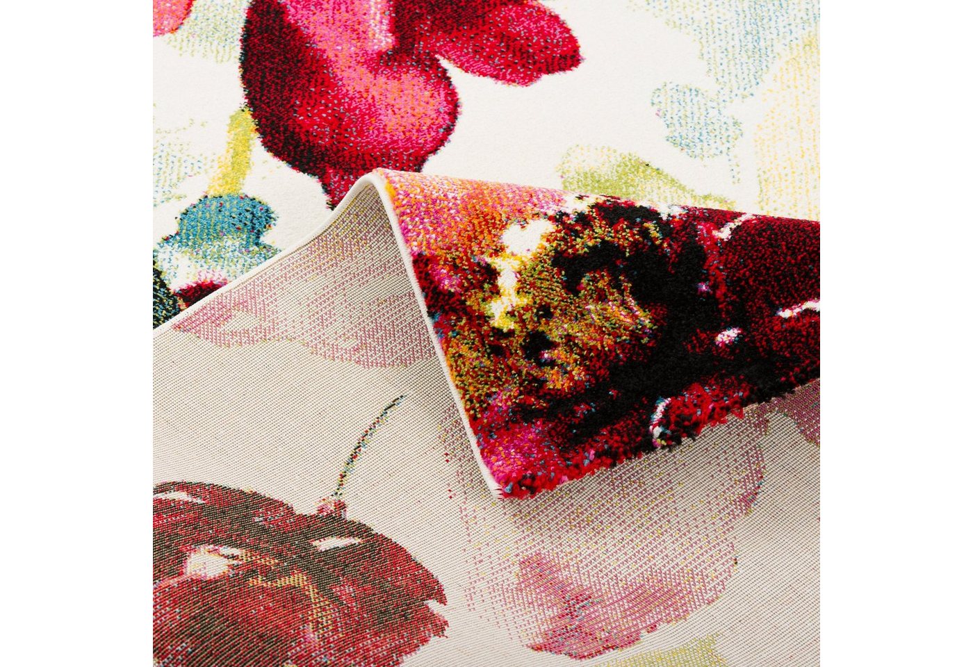 Pergamon Designteppich Designer Teppich Brilliant Blumen, Rechteckig, Höhe: 13 mm – Bild 4 von 5