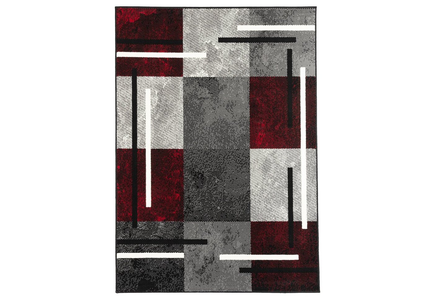 Pergamon Designteppich Teppich Modern Trendline Karo, Rechteckig, Höhe: 8 mm – Bild 2 von 5