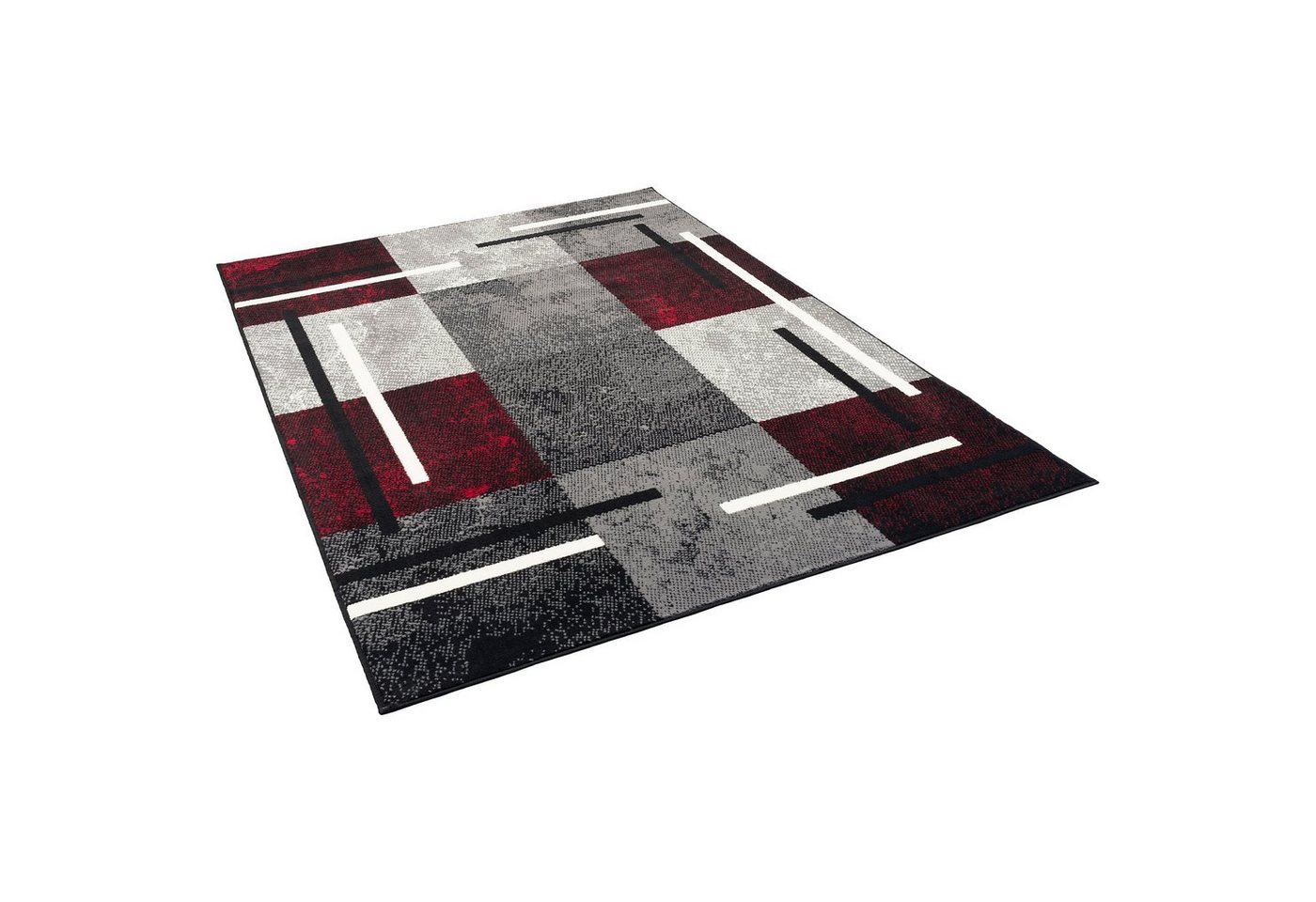Pergamon Designteppich Teppich Modern Trendline Karo, Rechteckig, Höhe: 8 mm – Bild 5 von 5
