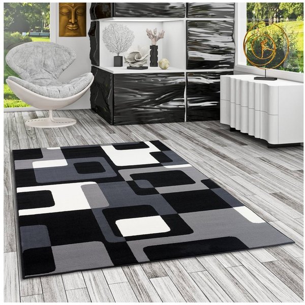 Pergamon Designteppich Teppich Modern Trendline Retro, Rechteckig, Höhe: 8 mm