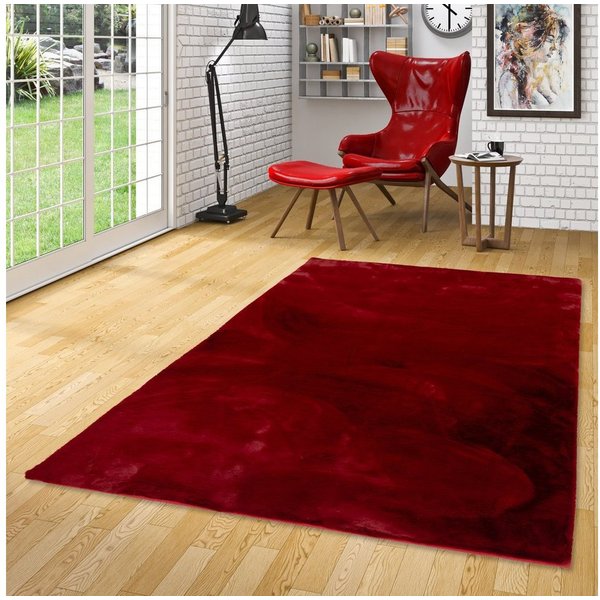 Pergamon Fellteppich Fellteppich Luxus Super Soft Plush, Rechteckig, Höhe: 25 mm