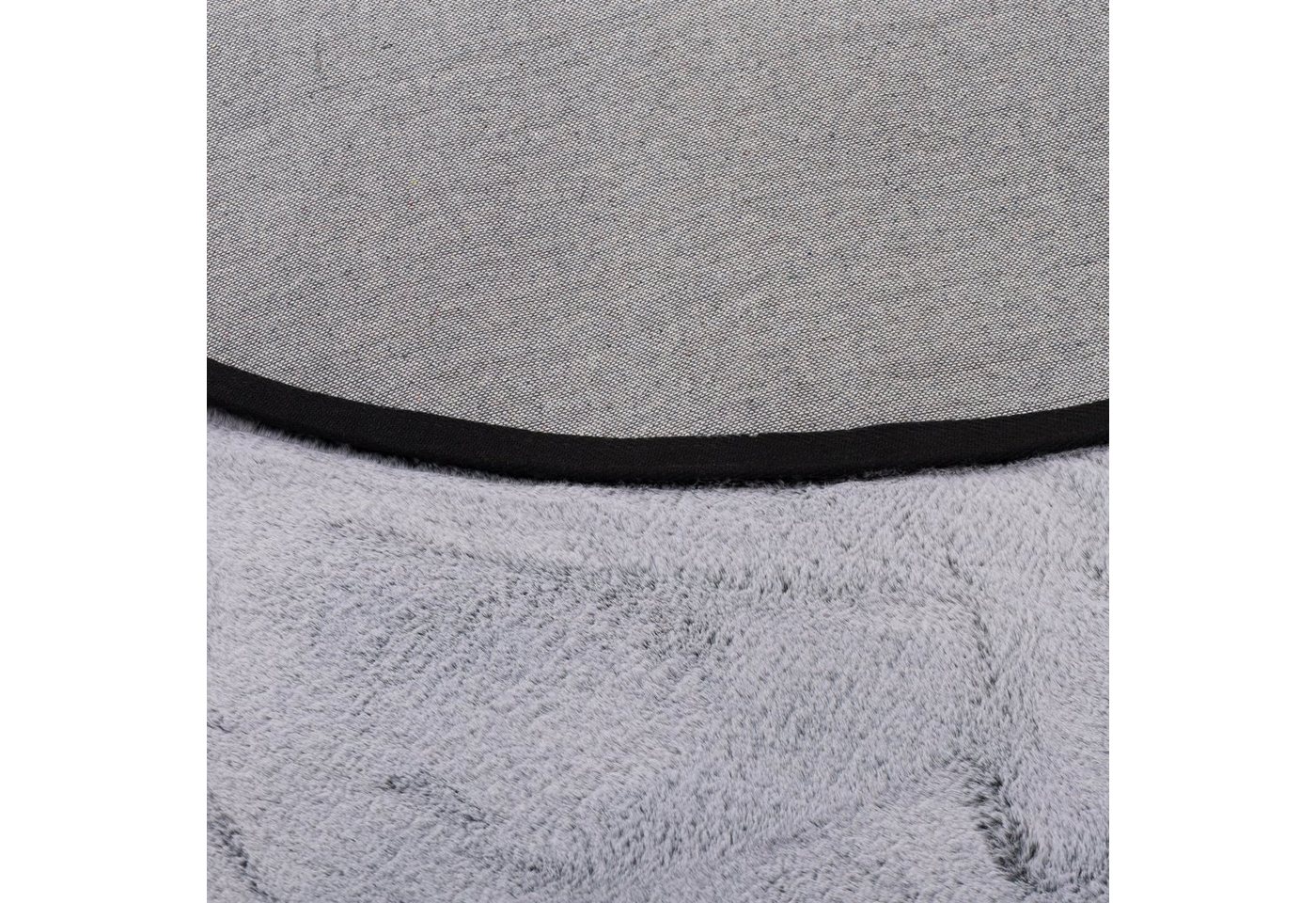 Pergamon Fellteppich Fellteppich Luxus Super Soft Plush Rund, Rund, Höhe: 25 mm – Bild 4 von 5