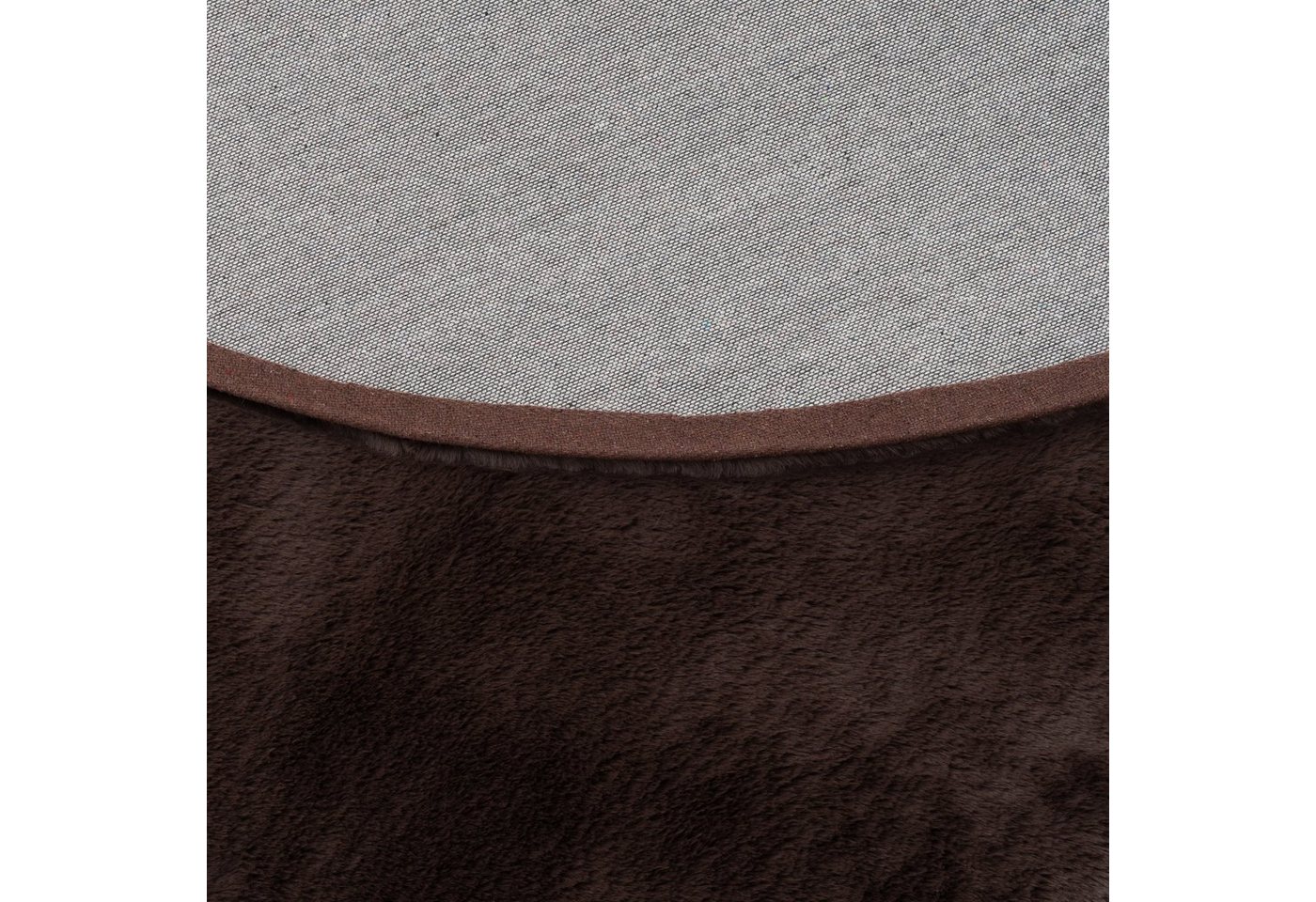 Pergamon Fellteppich Fellteppich Luxus Super Soft Plush Rund, Rund, Höhe: 25 mm – Bild 3 von 5