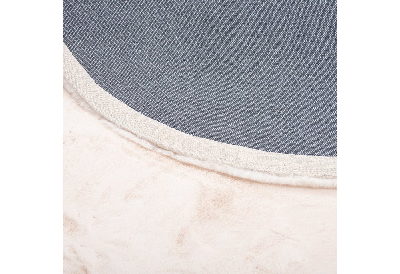 Pergamon Fellteppich Fellteppich Luxus Super Soft Plush Rund, Rund, Höhe: 25 mm – Bild 3 von 5