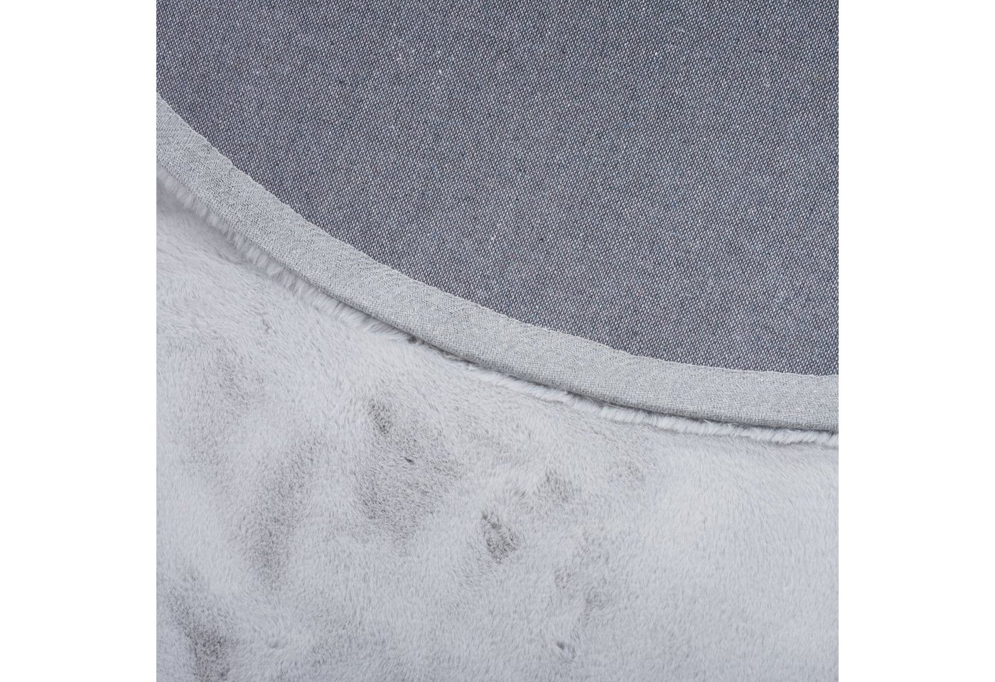 Pergamon Fellteppich Fellteppich Luxus Super Soft Plush Rund, Rund, Höhe: 25 mm – Bild 3 von 5