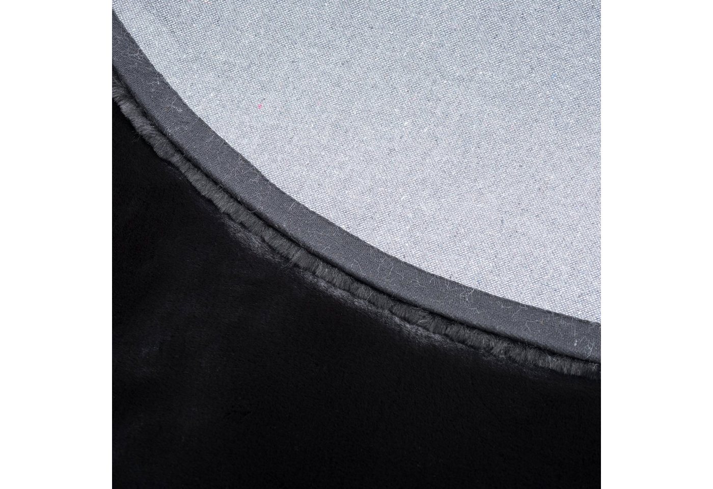 Pergamon Fellteppich Fellteppich Luxus Super Soft Plush Rund, Rund, Höhe: 25 mm – Bild 3 von 5