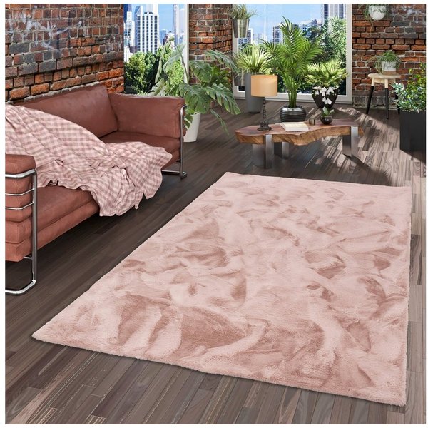 Pergamon Fellteppich Fellteppich Luxus Super Soft Plush, Rechteckig, Höhe: 25 mm