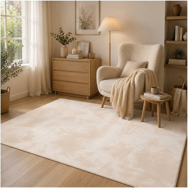 Pergamon Fellteppich Fellteppich Super Soft Pearl, Rechteckig, Höhe: 19 mm