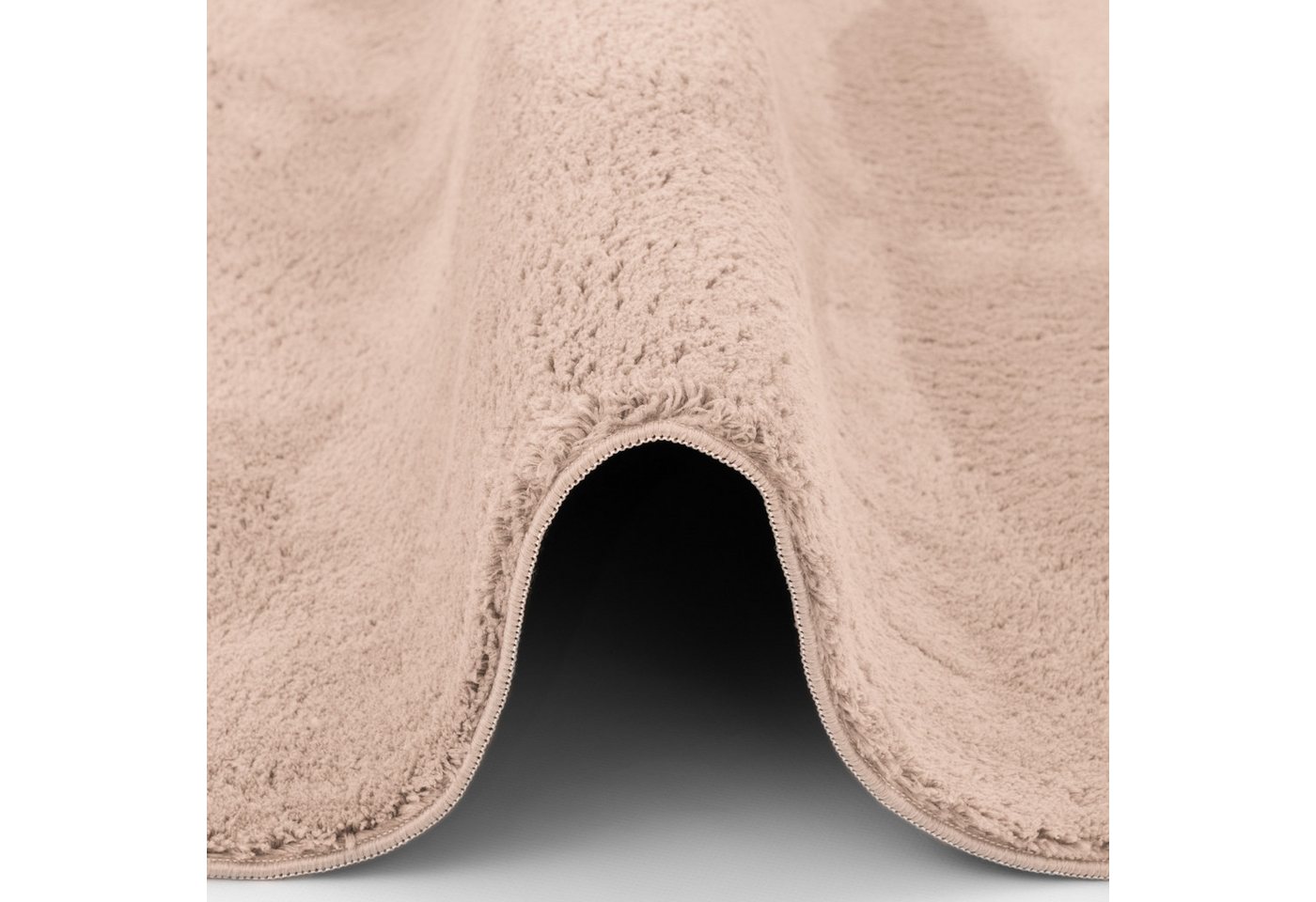 Pergamon Fellteppich Fellteppich Super Soft Pearl Rund, Rund, Höhe: 19 mm – Bild 3 von 5