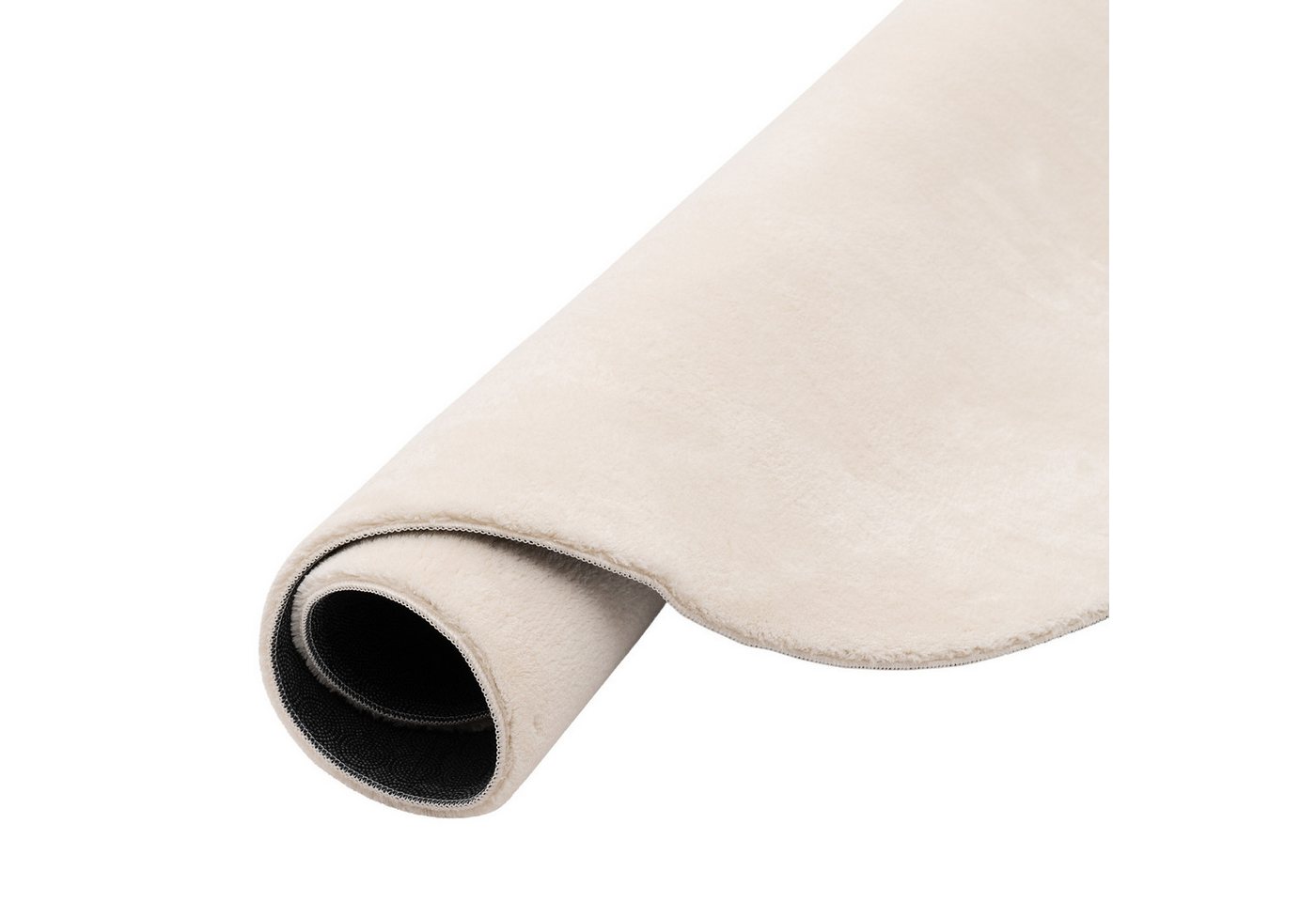 Pergamon Fellteppich Fellteppich Super Soft Pearl Rund, Rund, Höhe: 19 mm – Bild 4 von 5