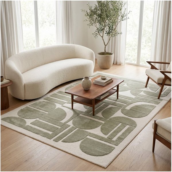 Pergamon Hochflor-Teppich Designer Teppich Nosy Modern, Rechteckig, Höhe: 13 mm