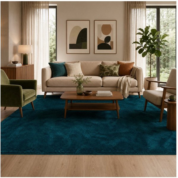 Pergamon Hochflor-Teppich Hochflor Langflor Super Soft Teppich Silky, Rechteckig, Höhe: 30 mm