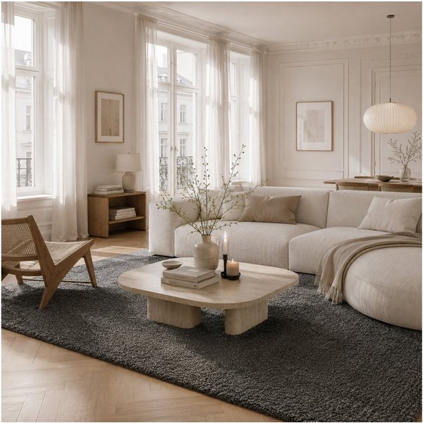 Pergamon Hochflor-Teppich Hochflor Langflor Teppich Aloha, Rechteckig, Höhe: 40 mm