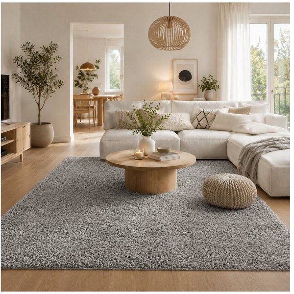 Pergamon Hochflor-Teppich Hochflor Langflor Teppich Aloha, Rechteckig, Höhe: 40 mm