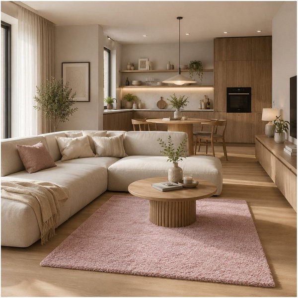 Pergamon Hochflor-Teppich Hochflor Langflor Teppich Aloha, Rechteckig, Höhe: 40 mm