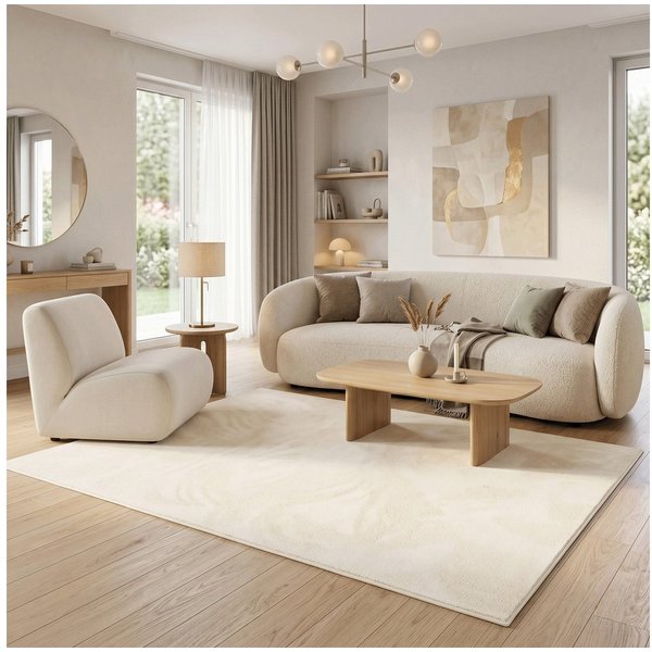 Pergamon Hochflor-Teppich Hochflor Langflor Teppich Super Soft Melia, Rechteckig, Höhe: 20 mm