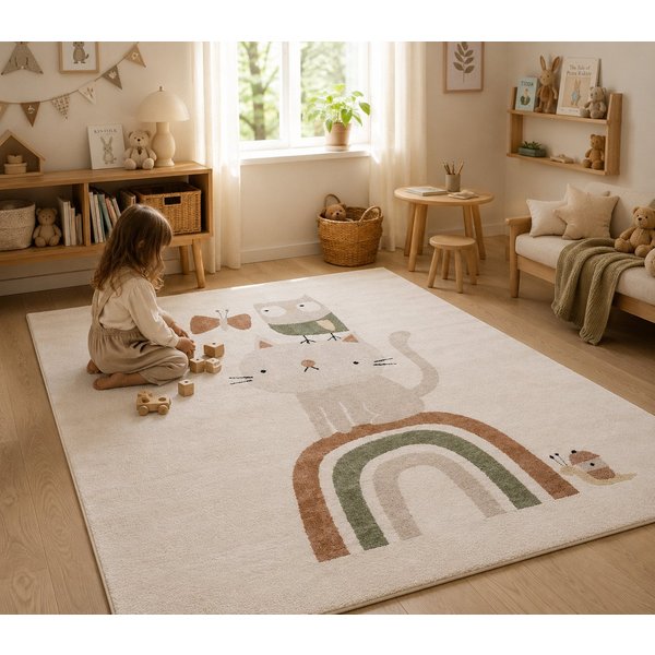 Pergamon Kinderteppich Kinder Teppich Happy Kids, Rechteckig, Höhe: 11 mm