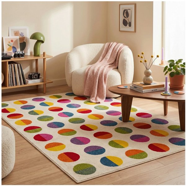 Pergamon Kinderteppich Kinder Teppich Softstar Kids Fantasy Bunt, Rechteckig, Höhe: 11 mm