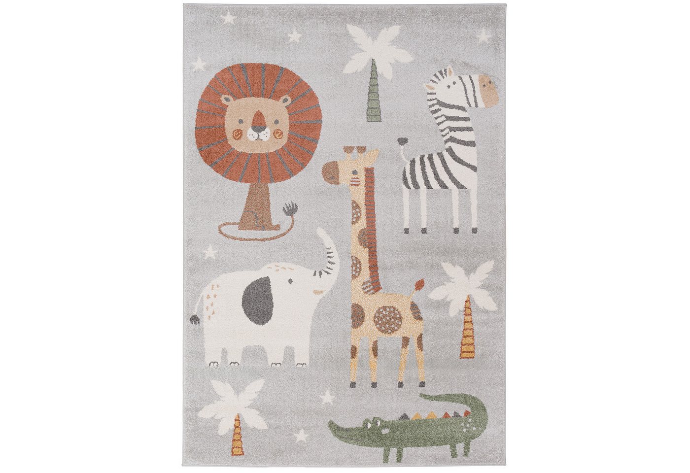 Pergamon Kinderteppich Kinder Teppich Softstar Kids Safari Animal Friends, Rechteckig, Höhe: 11 mm – Bild 2 von 5