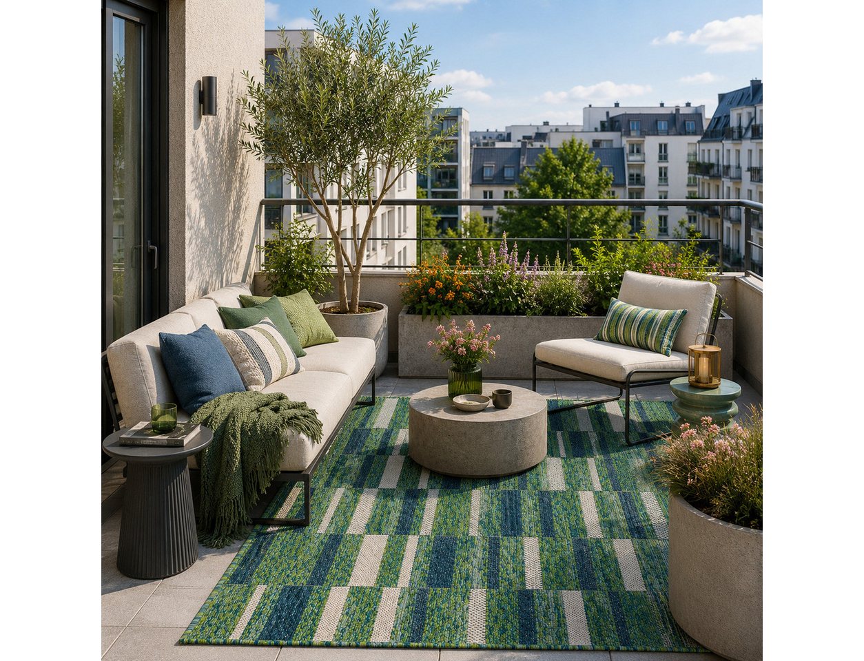 Pergamon Outdoorteppich In- und Outdoor Teppich Carpetto, Rechteckig, Höhe: 6 mm – Bild 5 von 5