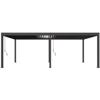 PERGOLINE Pavillon Superior (anthrazit, 3,6x7,2 m)