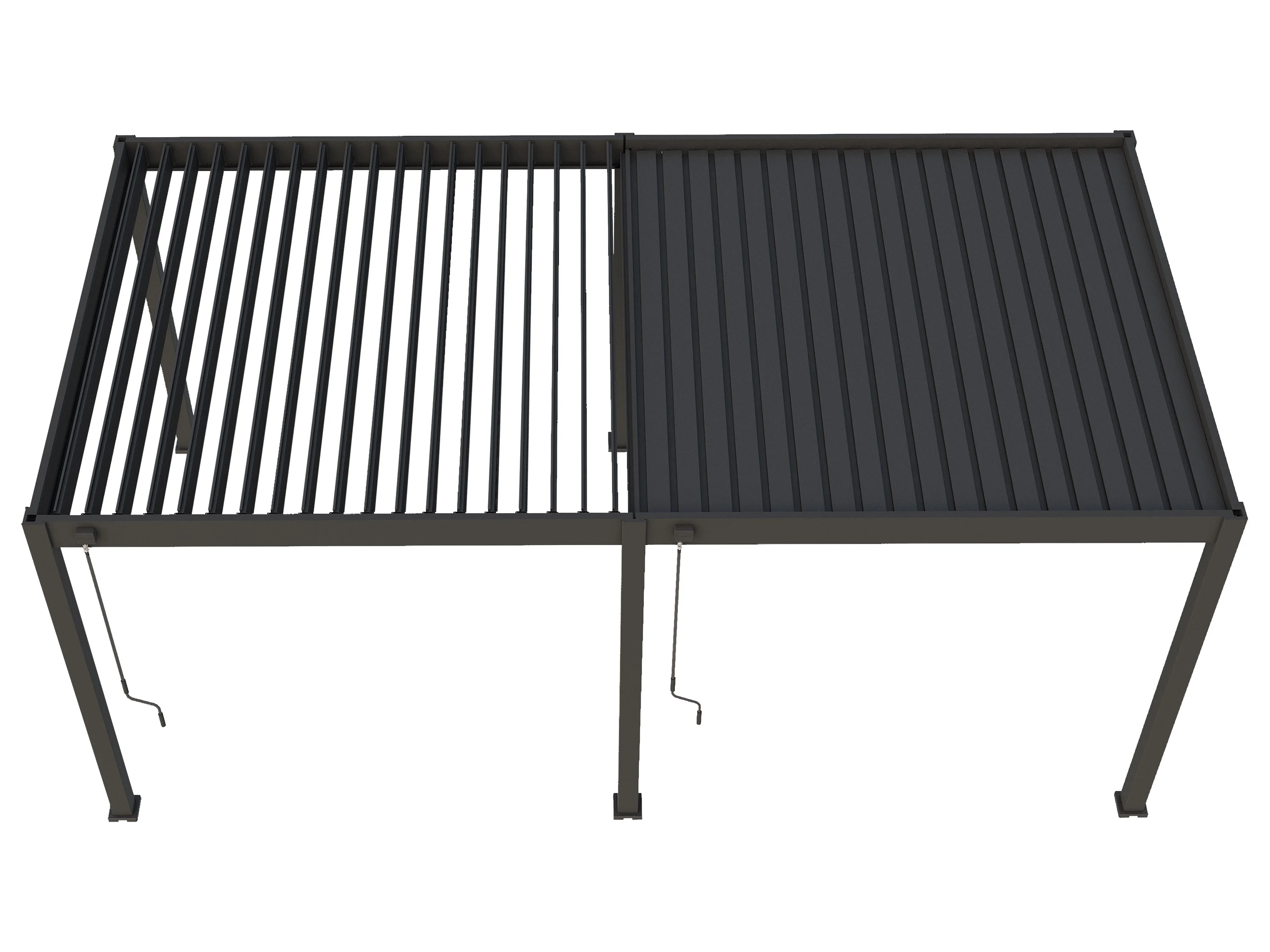 PERGOLINE Pavillon Superior (anthrazit, 3x6 m) – Bild 3 von 4