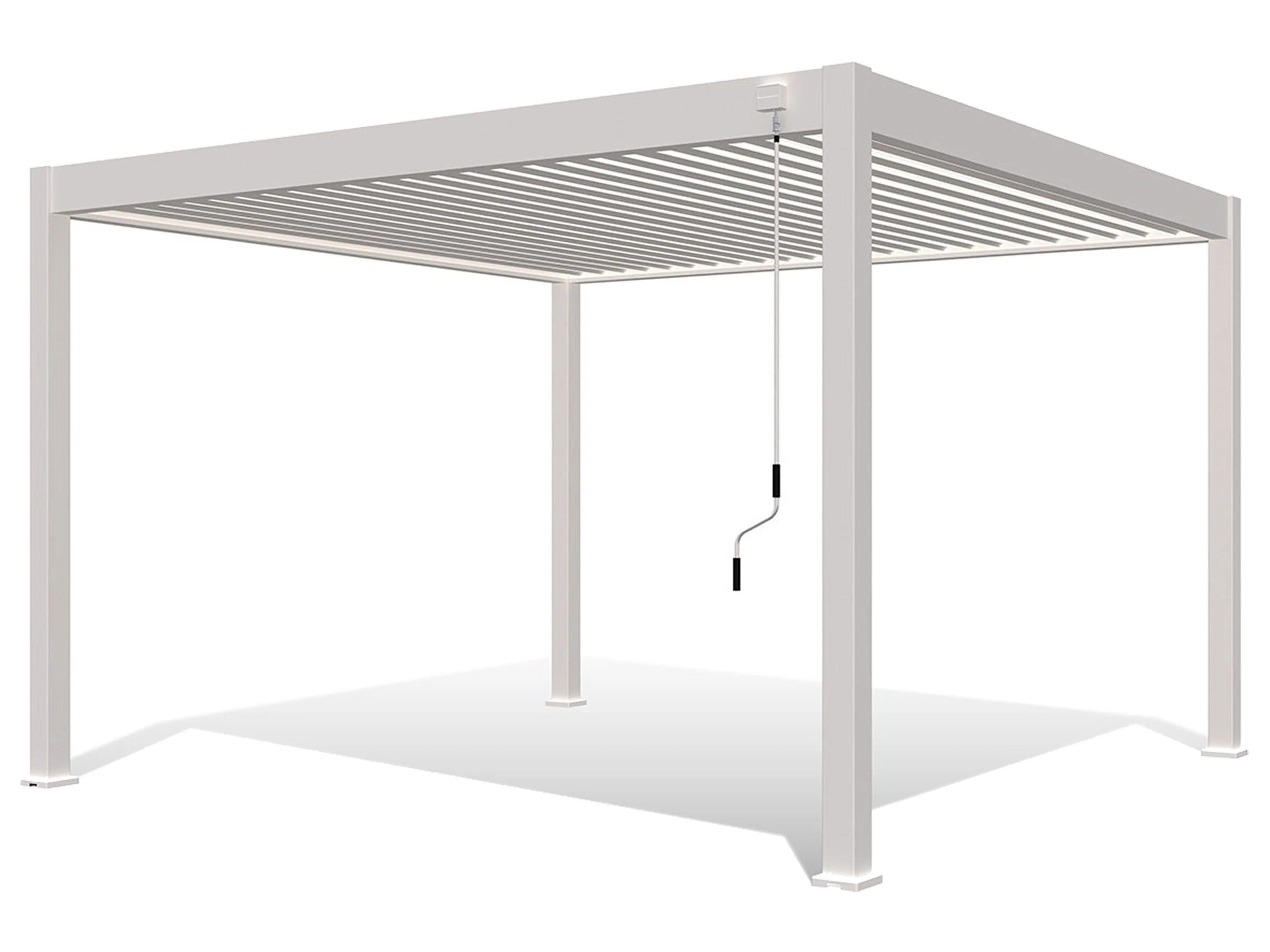 PERGOLINE Pavillon Superior (weiß, 3,6x4 m) – Bild 3 von 4