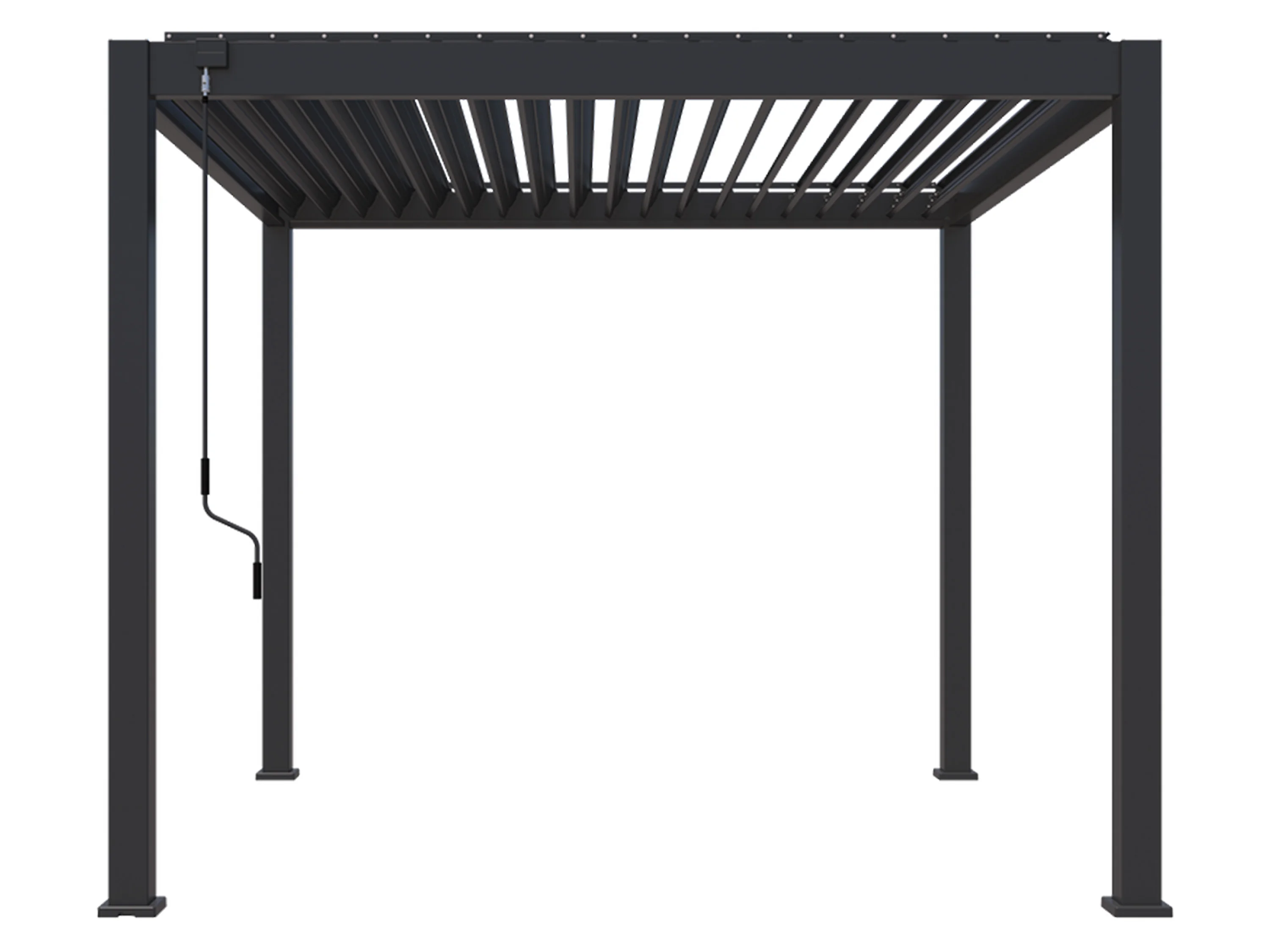 PERGOLINE Pavillon Trumpf (Anthrazit, 3 x 3 m) – Bild 4 von 4