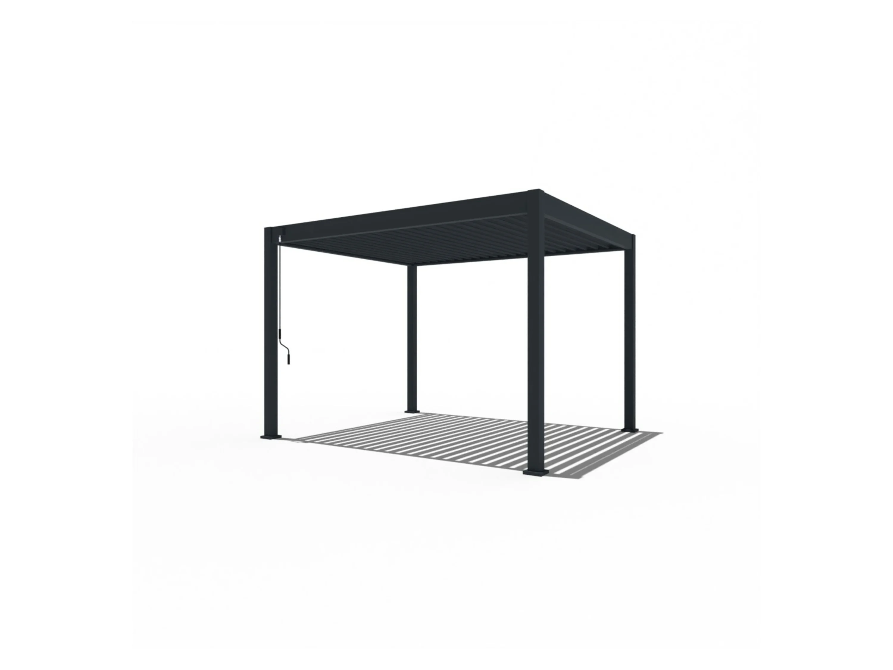 PERGOLINE Pavillon Trumpf (Anthrazit, 3 x 3,6 m) – Bild 2 von 4