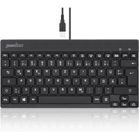 Perixx PERIBOARD-326 DE, Beleuchtete USB-Tastatur, kabelgebunden, schwarz