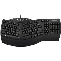Perixx PERIBOARD-512 US, Ergonomische USB-Tastatur, schwarz