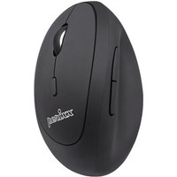 Perixx PERIMICE-719L, kleine ergonomische Maus, Linkshänder, schnurlos, schwarz