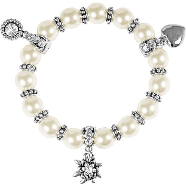 LUISIA® Perlenarmband LUISIA Perlenarmband Kayla mit drei Anhängern