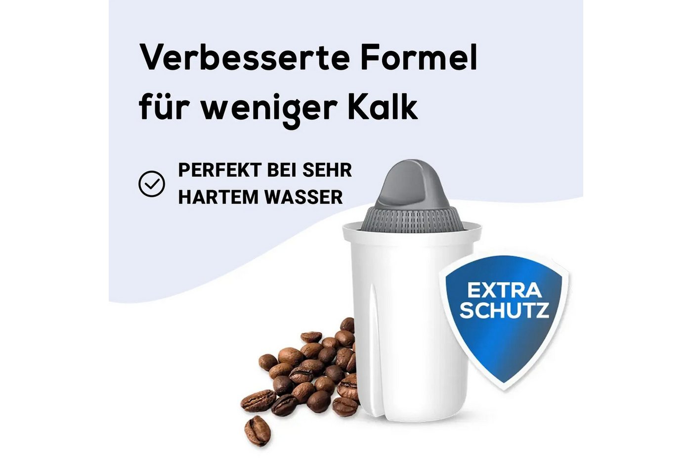perlopur Wasserfilter Classic Protect+ Filterkartuschen für extra Kalkschutz, Zubehör für perlopur, pearlco und BRITA Classic – Bild 2 von 5