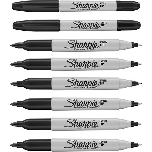 Sharpie Permanentmarker SHARPIE Doppelspitze Permanentmarker, 8 Stück schwarz