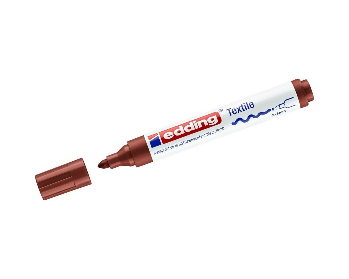 edding Permanentmarker Textilmarker edding 4500 creative Rundspitze 2-3mm braun – Bild 2 von 2