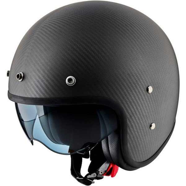 PEROZ Motorradhelm Filus Carbon Jethelm, Vorbereitet Für Kommunikationssystem,herausnehmbares Innenfutter