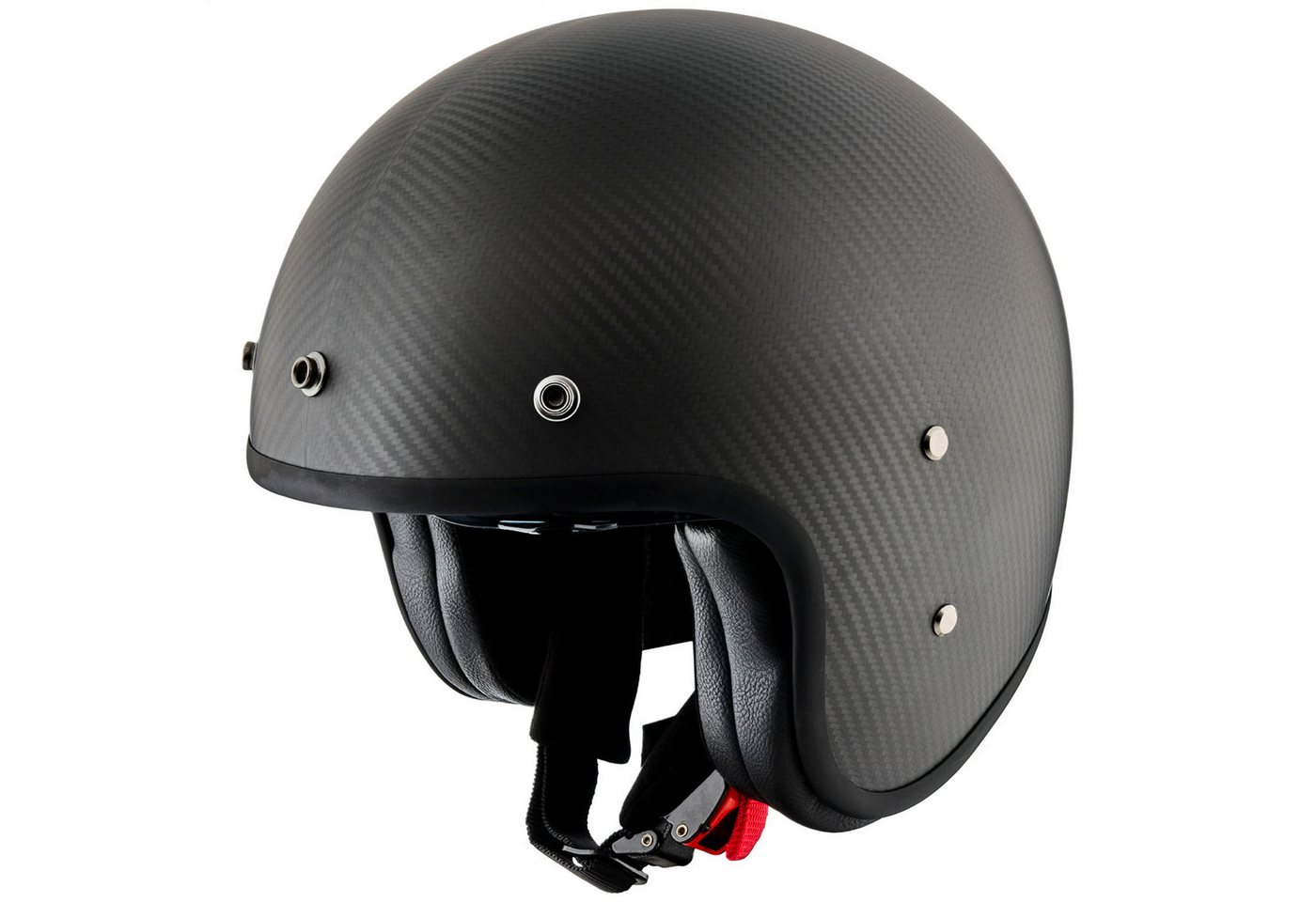 PEROZ Motorradhelm Filus Carbon Jethelm, Vorbereitet Für Kommunikationssystem,herausnehmbares Innenfutter – Bild 2 von 5