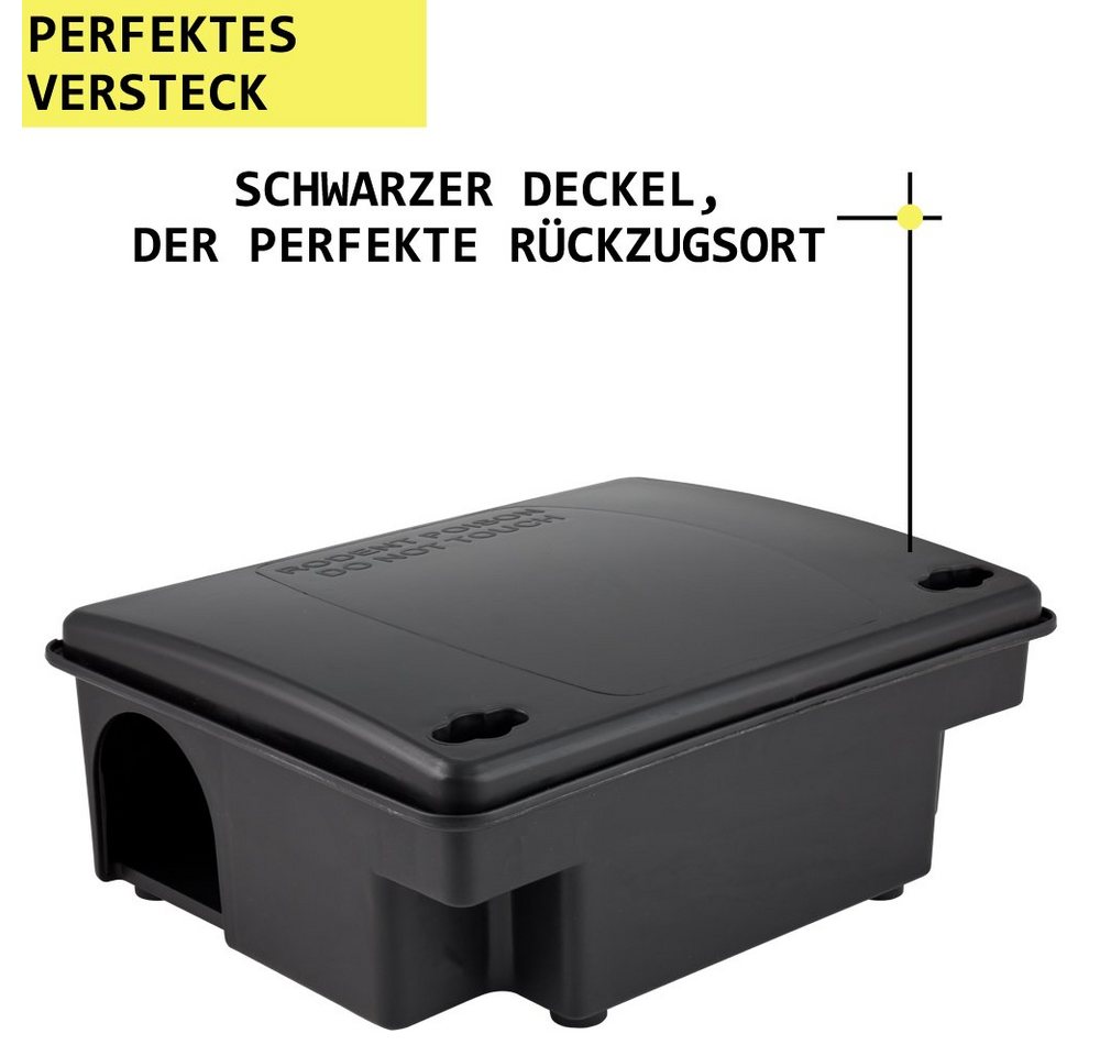 Petigi Lebendfalle 2x Köderstation Kompaktbox Köderbox Mäusebox Rattenbox Nagerstation – Bild 2 von 5